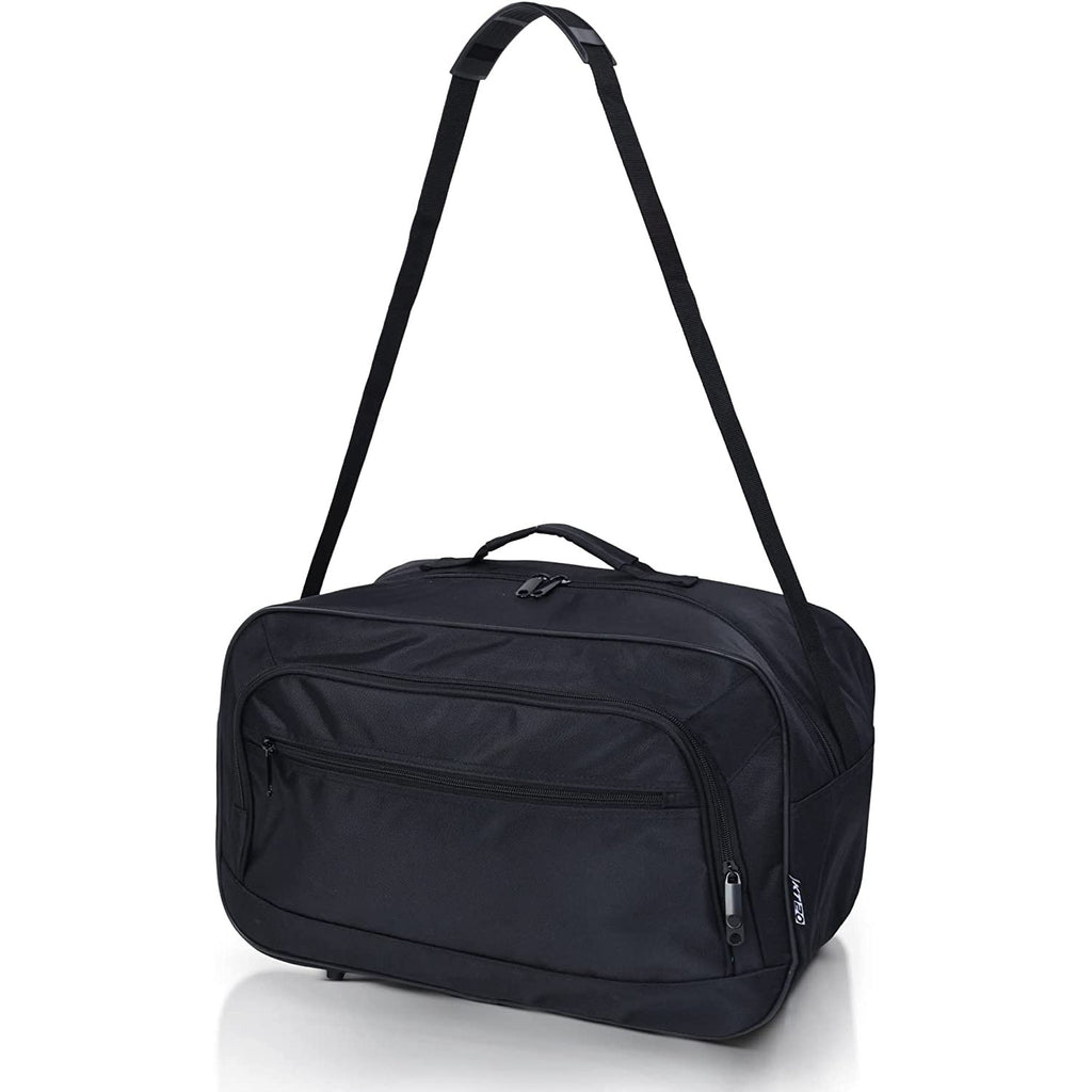 ECOHUB Cabin Bag 45x36x20 Easyjet Travel Hand Luggage UnderSeat Black