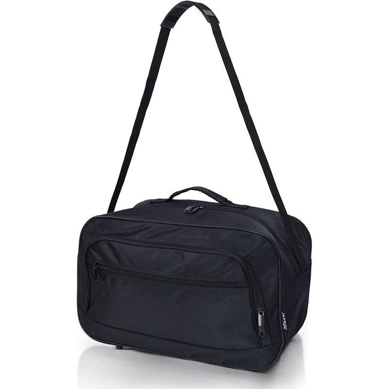 Easyjet 45x36x20 2023 Maximum Size Hand Luggage Holdall Travel Duffel Bag Under Seat Flight Bag, Black