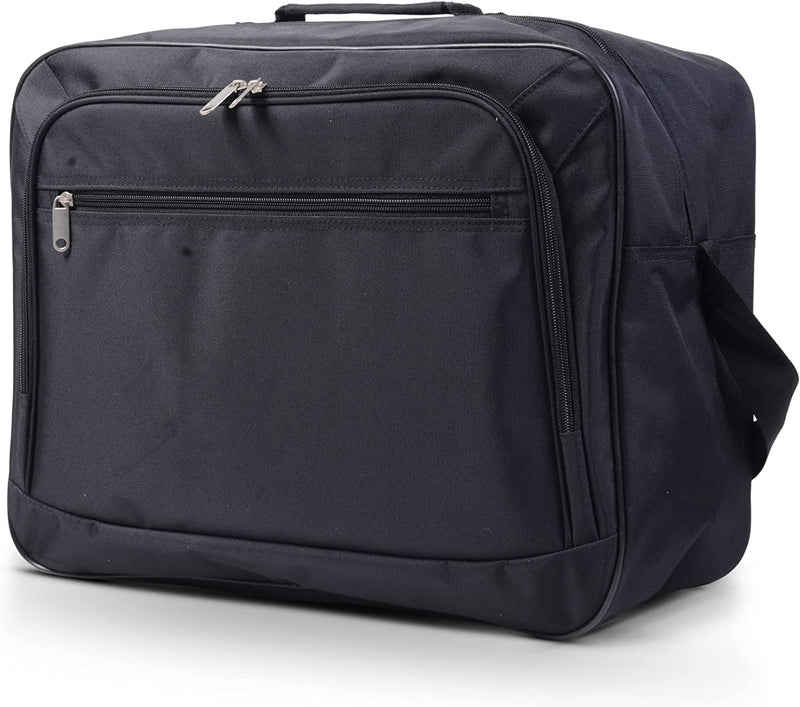 Easyjet 45x36x20 2023 Maximum Size Hand Luggage Holdall Travel Duffel Bag Under Seat Flight Bag, Black